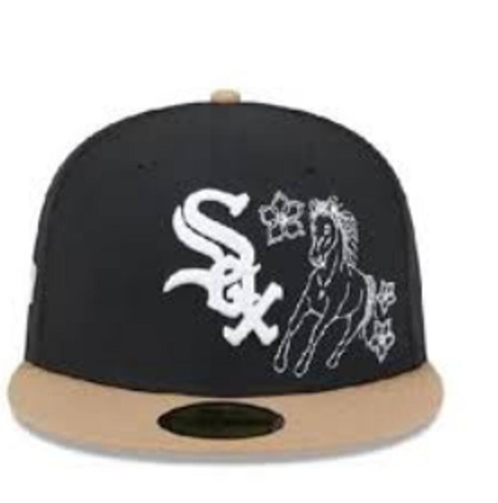 New Era Chicago White Sox Western Khaki 59FIFTY Fitted Baseball Hat Size 7 1/8